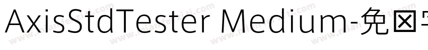 AxisStdTester Medium字体转换